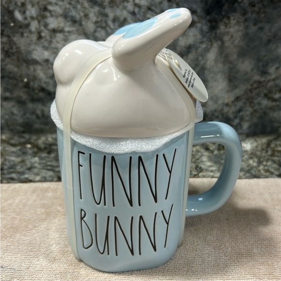 Rae Dunn Other - NWT Rae Dunn FUNNY BUNNY Mug with Bunny Feet Topper